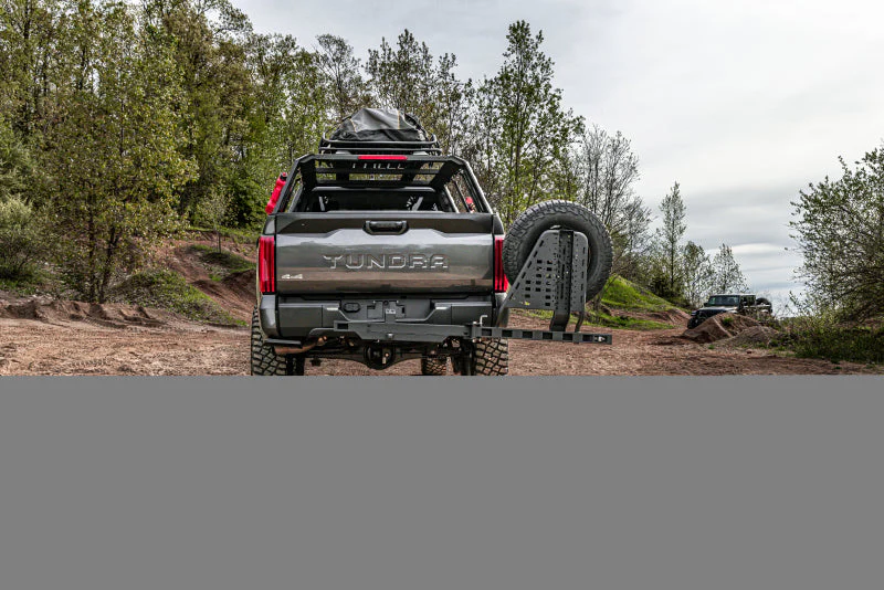 Go Rhino Swing-A-Way Hitch Mounted Tire Carrier (Lic. Plate Lights Not Included) - Textured Black - Image 14