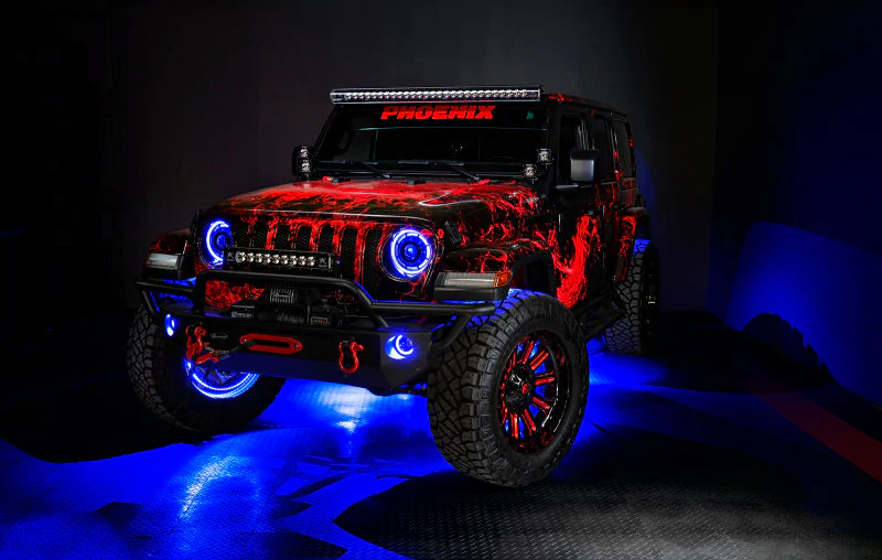 Oracle Bluetooth + RF Underbody Rock Light Kit - 8 PCS - ColorSHIFT - Image 23