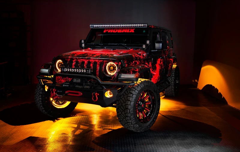 Oracle Bluetooth + RF Underbody Rock Light Kit - 8 PCS - ColorSHIFT - Image 28