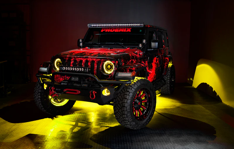 Oracle Bluetooth + RF Underbody Rock Light Kit - 8 PCS - ColorSHIFT - Image 38