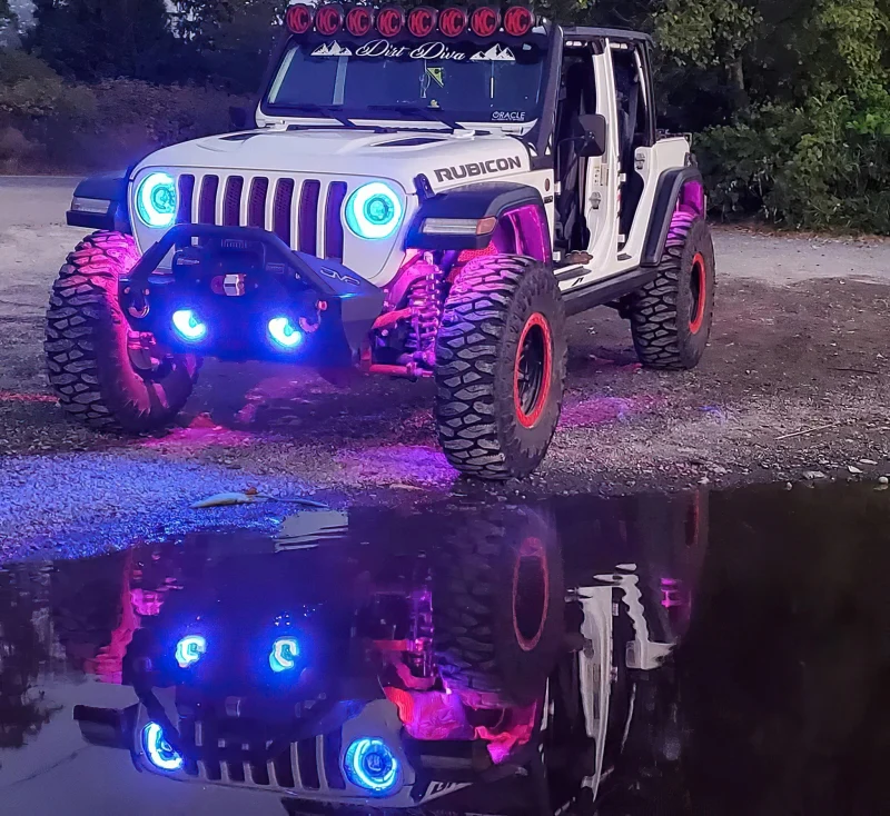 Oracle Bluetooth + RF Underbody Rock Light Kit - 8 PCS - ColorSHIFT - Image 47