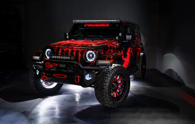 Oracle Bluetooth + RF Underbody Rock Light Kit - 8 PCS - ColorSHIFT - Image 49