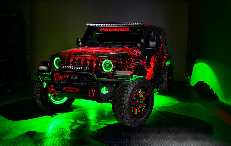 Oracle Bluetooth + RF Underbody Rock Light Kit - 8 PCS - ColorSHIFT - Image 60