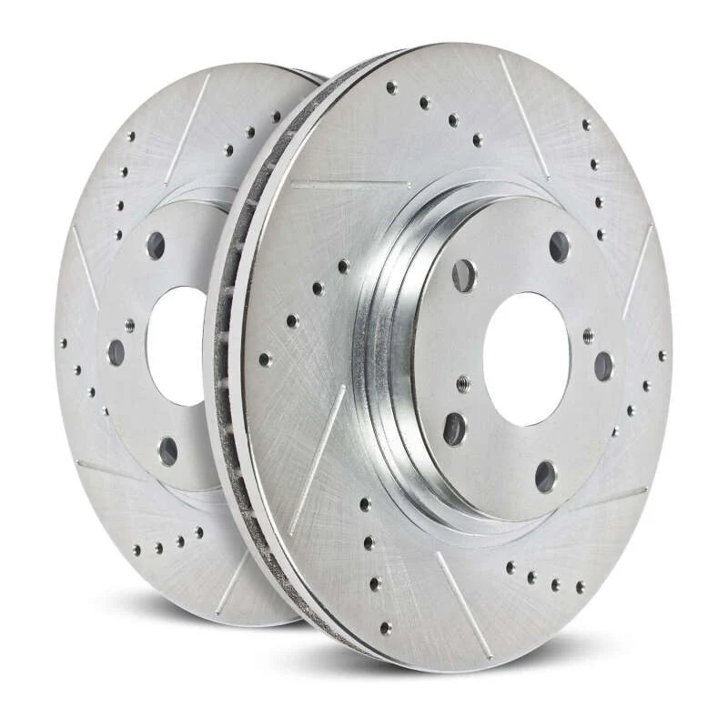 Power Stop 20-21 Chevrolet Corvette Rear Evolution Drilled & Slotted Rotor - Pair - Image 4