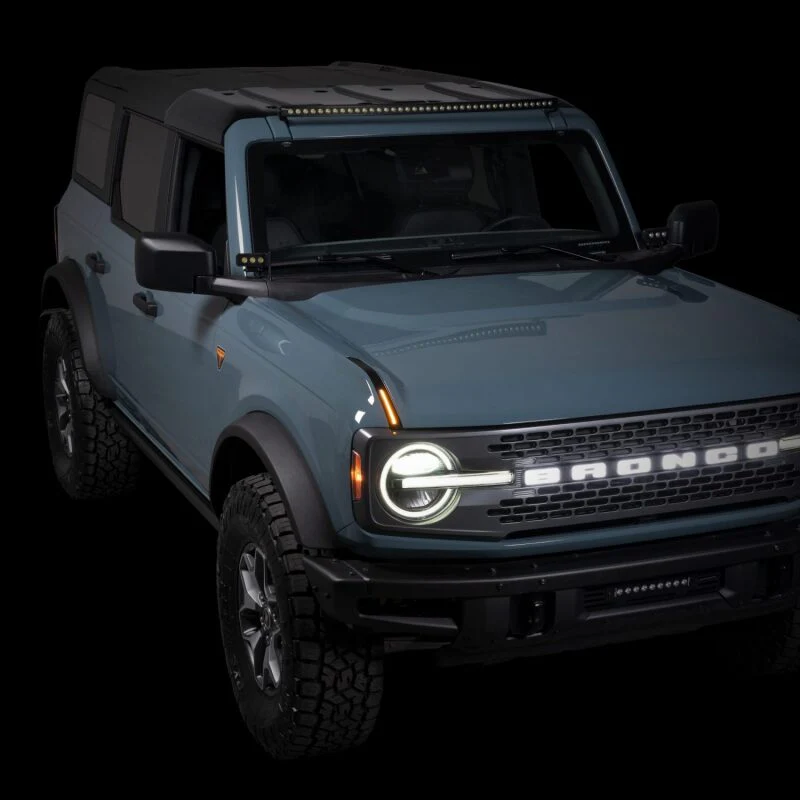 Putco 22-24 Ford Bronco Luminix DRL LED Light Hood Limb Riser (Factory Hood Side Hinge Replacements) - Image 7