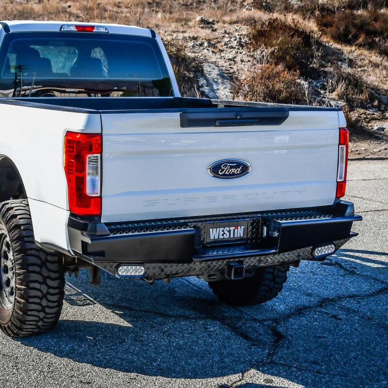 Westin 17-21 Ford F-250/350 HDX Bandit Rear Bumper - Black - Image 5
