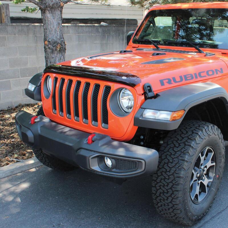 Westin 2018 Jeep Wrangler JL Platinum Bug Shield - Smoke - Image 3